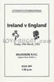 Ireland Students England Students 1993 memorabilia